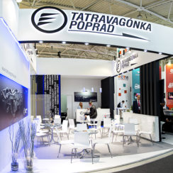 Эксклюзивный выставочный стенд компании Tatravagónka Poprad
