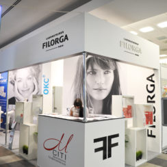 Стандартный выставочный стенд для компании Filorga