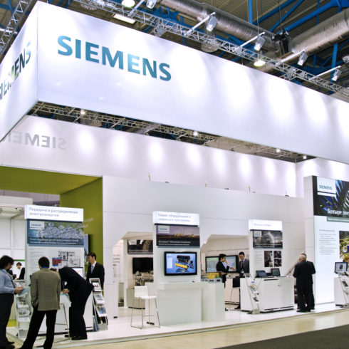 Выставочный стенд компании Siemens