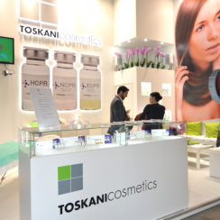 Выставочный стенд компании Toskani Cosmetics