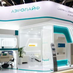 Выставочный стенд компании Аэролайф